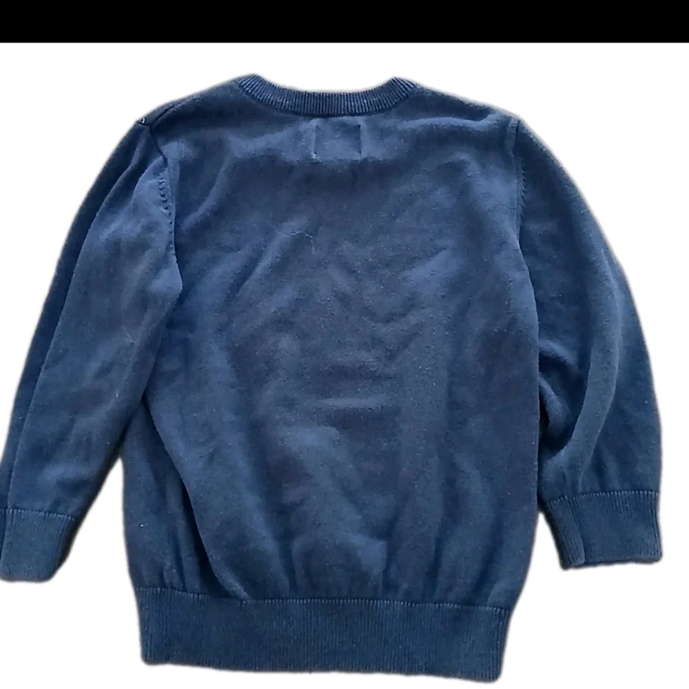 Boy's Children's  Place Pullover Cardigan Navy Blue 4T